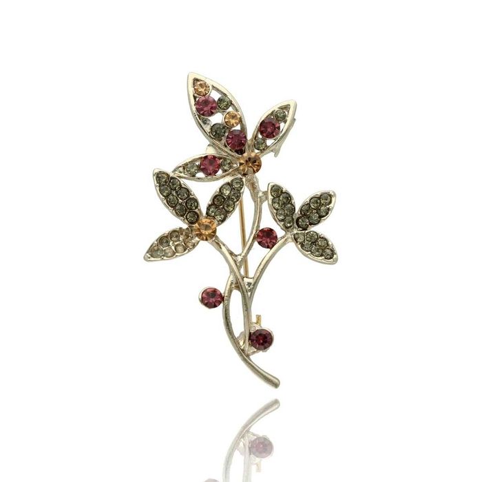 Elegancka broszka Yvon kwiat