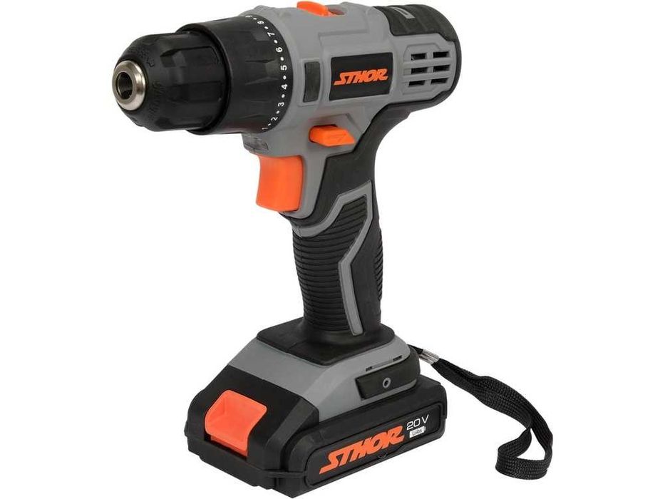 Wiertarko- Wkrętarka STHOR 20V, 26 Nm – akumulator 2 Ah