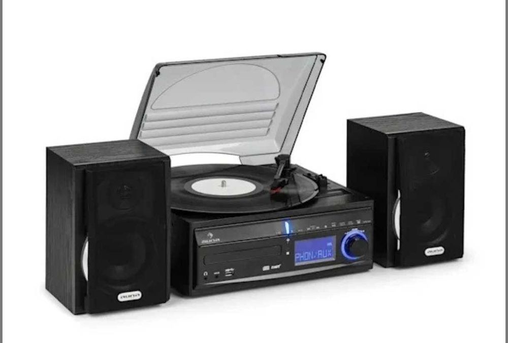 Програвач вінілу, акустика,стереосистема, як нова