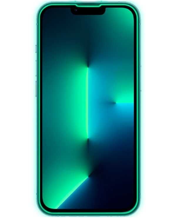 Protetor de ecran de vidro temperado para iPhone 13/13 Pro/14 (NEON)