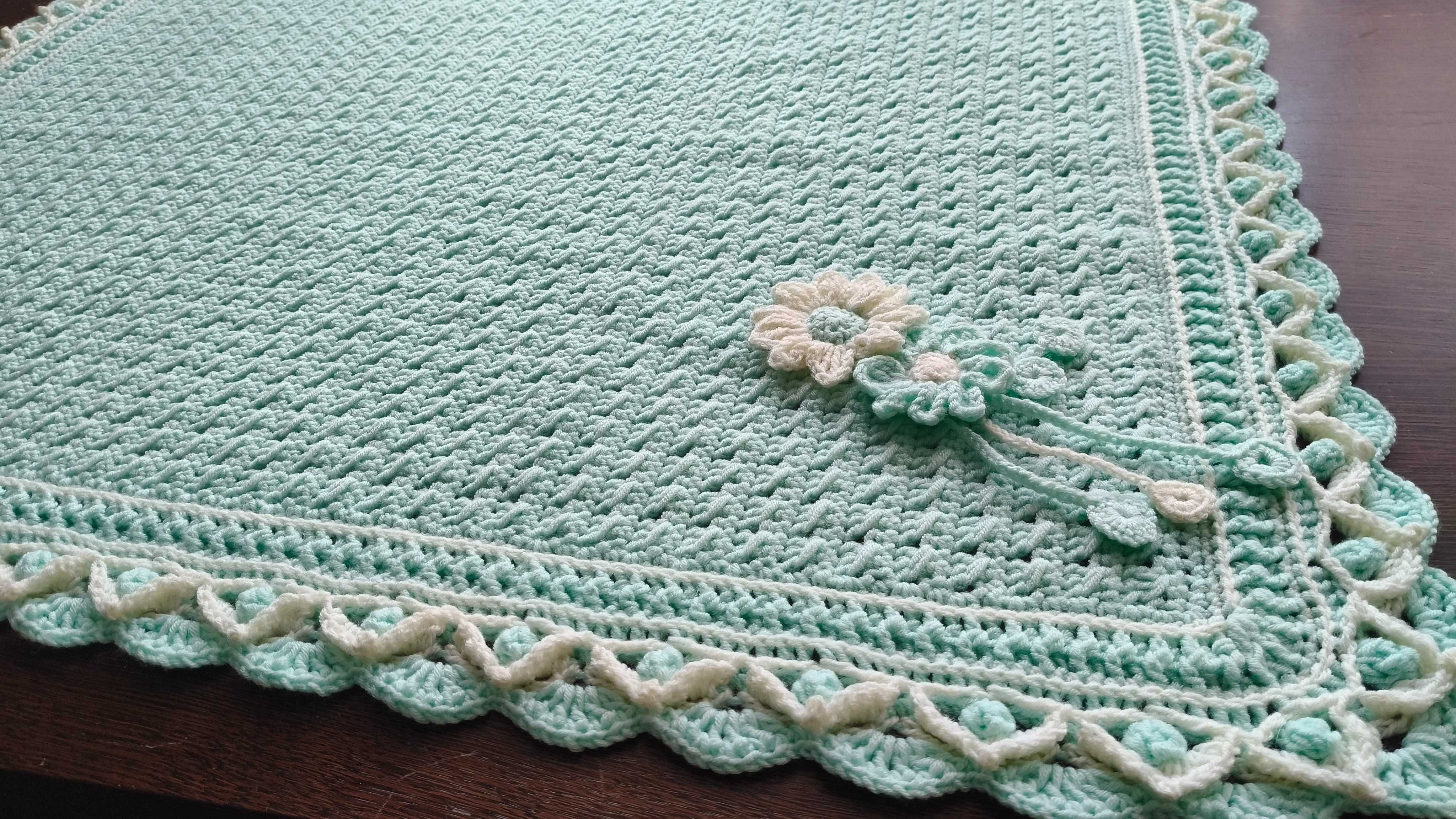 Kocyk Handmade, ręcznie wykonany szydełkiem