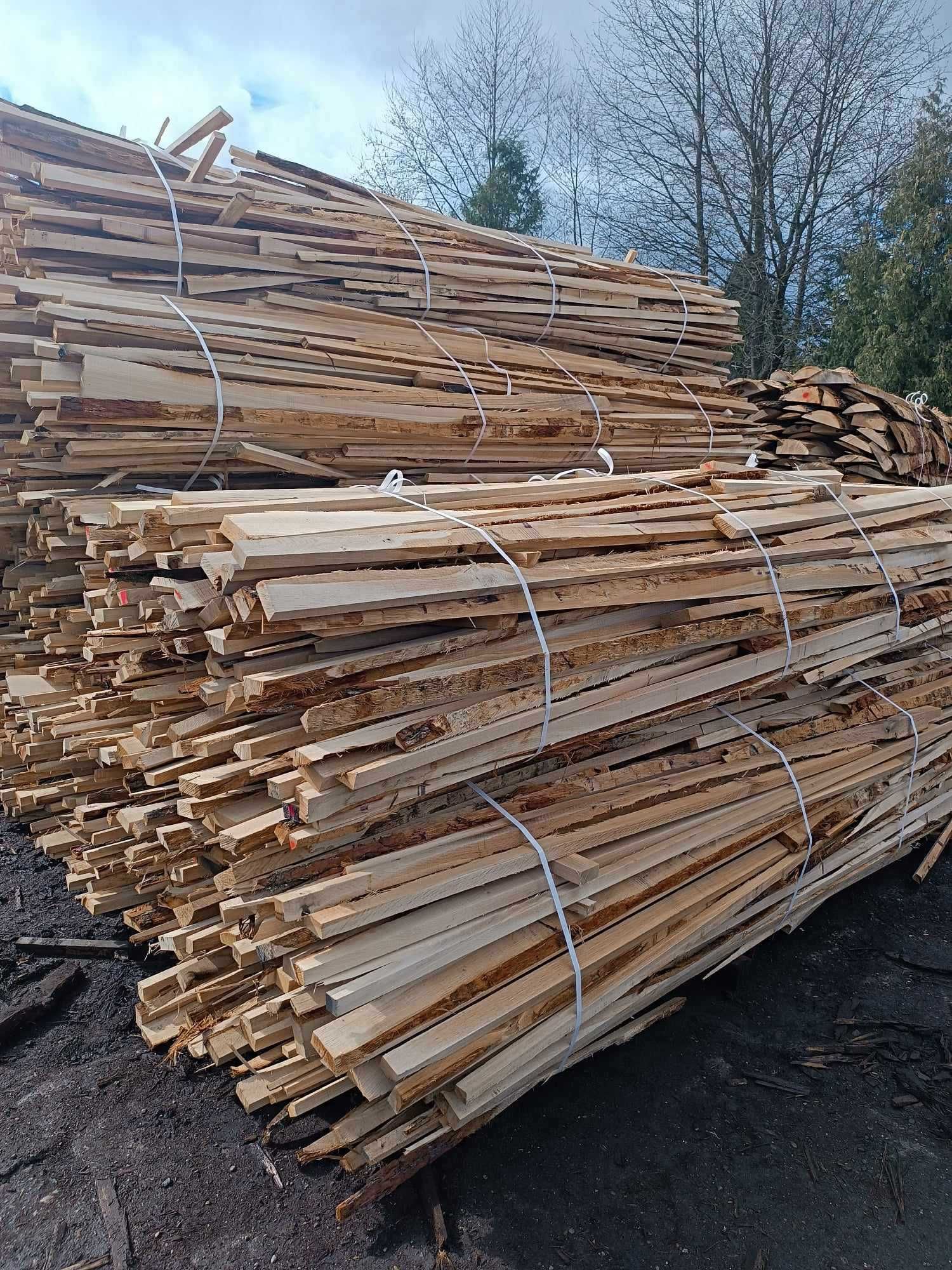 Drewno na opal cięte bez kory , wiązki i krążki