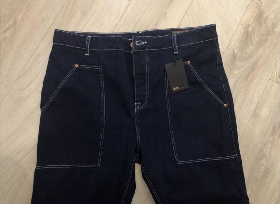 Джинси asos tapered jeans in cotton w36 оригінал нові