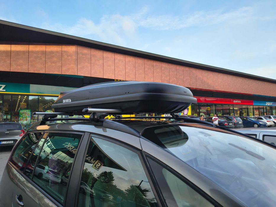 Wynajmę box bagażnik dachowy Taurus 450L dwustronny czarny wypożyczę