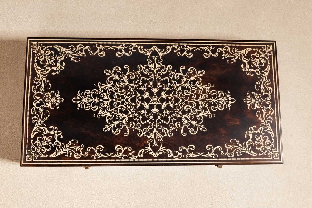 Дерев'яні нарди преміум якості ручної роботи "Візантія"