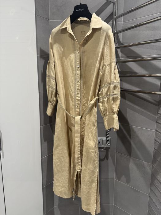 Льняное платье  ,бренд 120%linen, производство Италия