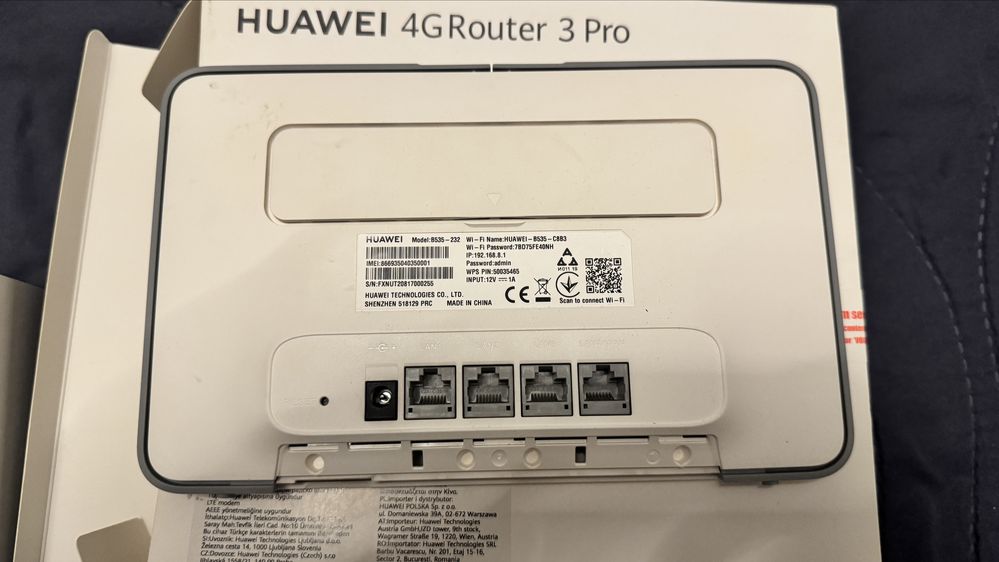 Router Huawei 4g 3 pro karta Sim