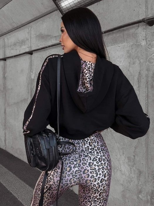 Bluza damska Olavoga Julie XS S M bezowa czarna