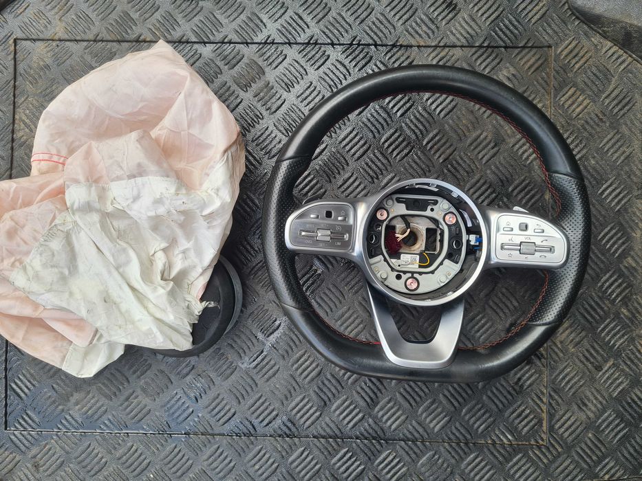 Mercedes A Klasa W177 kierownica skóra multi funkcja łopatki AMG