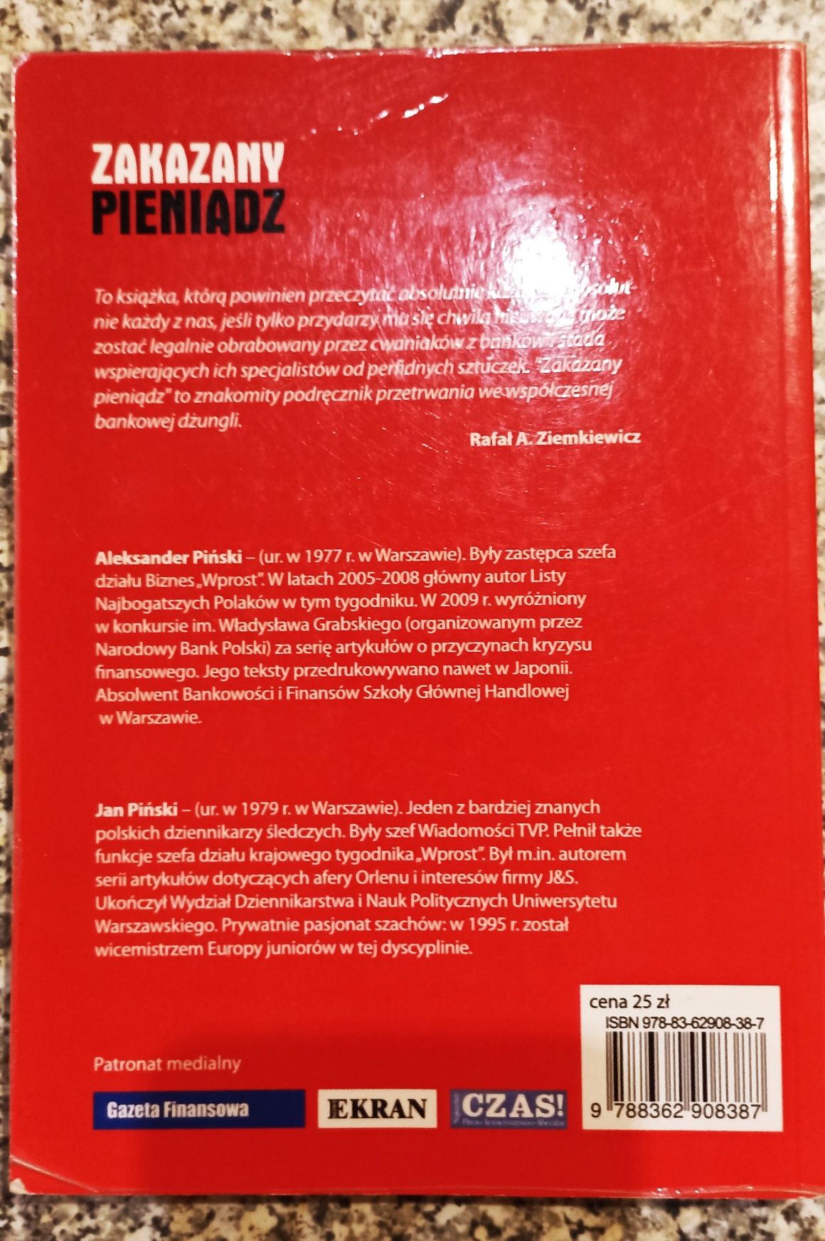 Książka "Zakazany pieniądz", Aleksander Piński, Jan Piński