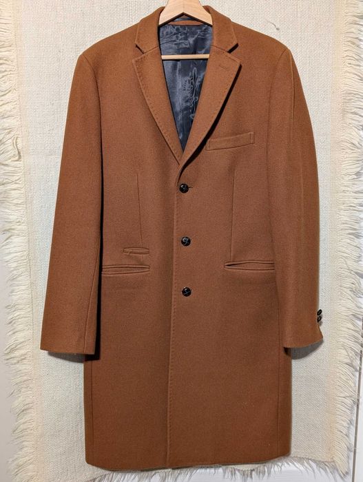 Płaszcz męski wełniany Topman