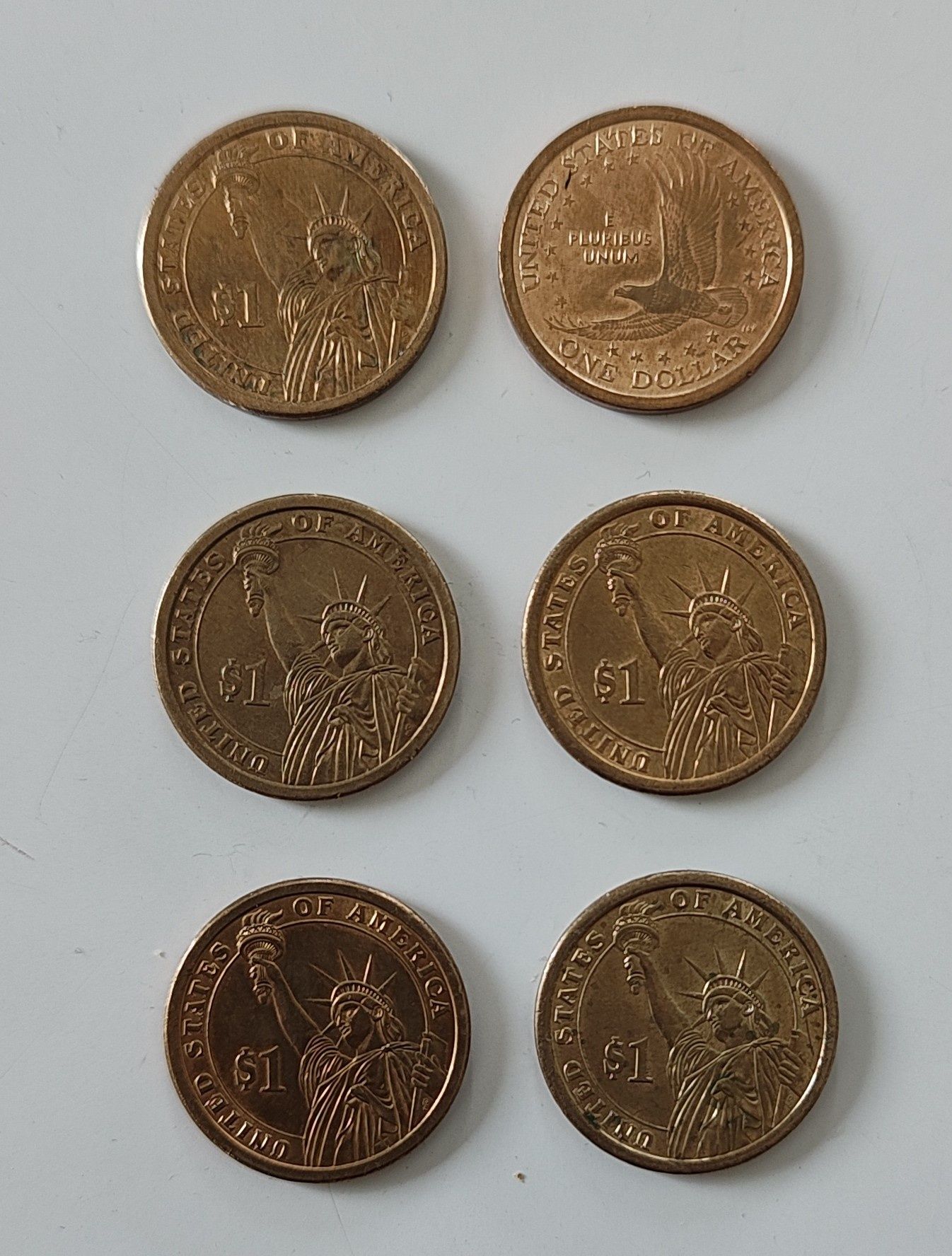 Monety jeden dolar 1 dolarowe moneta