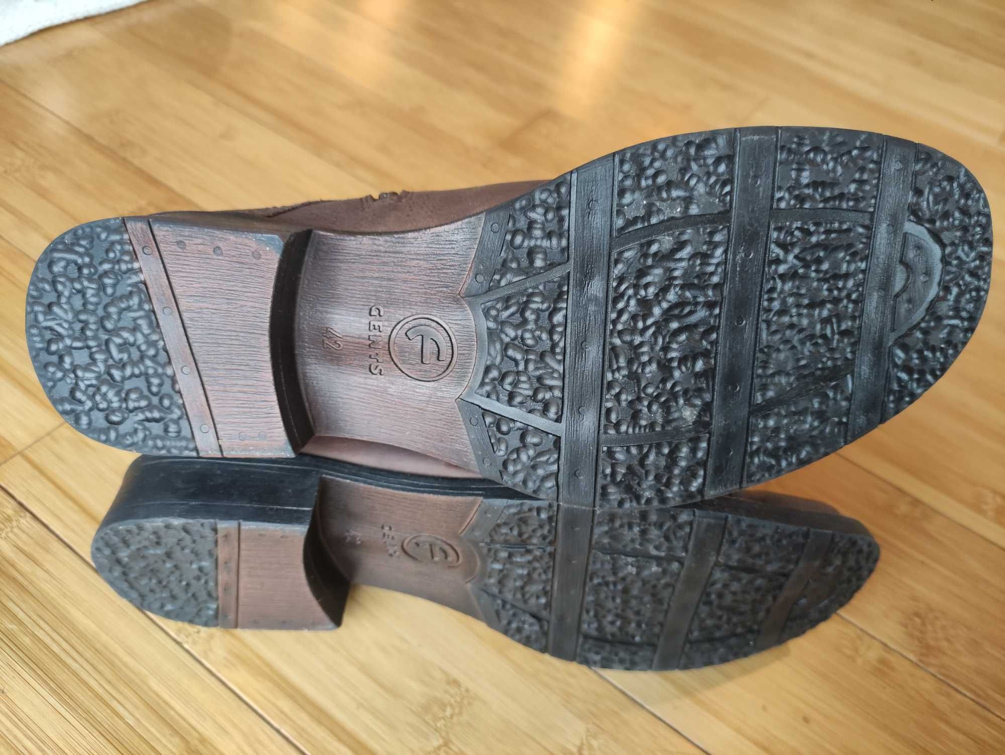 buty skórzane męskie nad kostkę Fado 42
