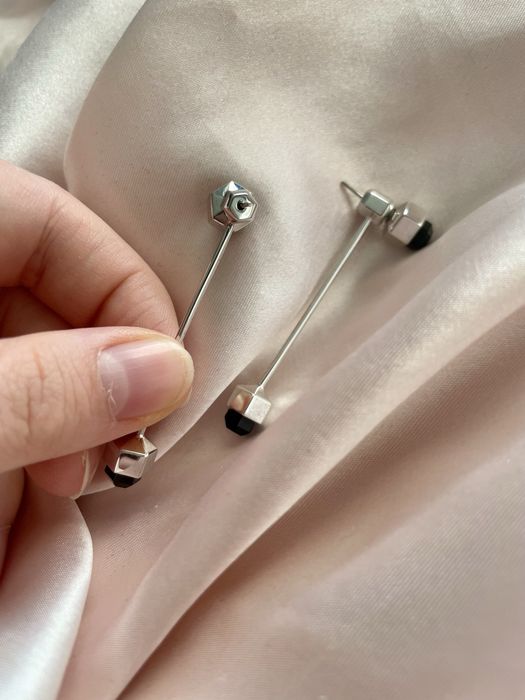 Srebrne kolczyki Deni Cler