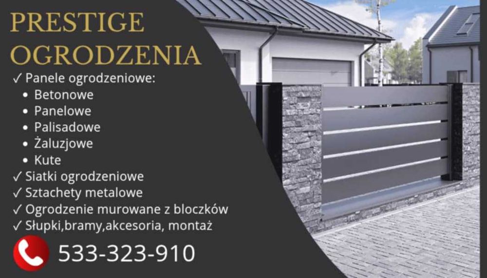 Ogrodzenia Montaż Ogrodzeń Panelowe Siatki Betonowe Ogrodzenie