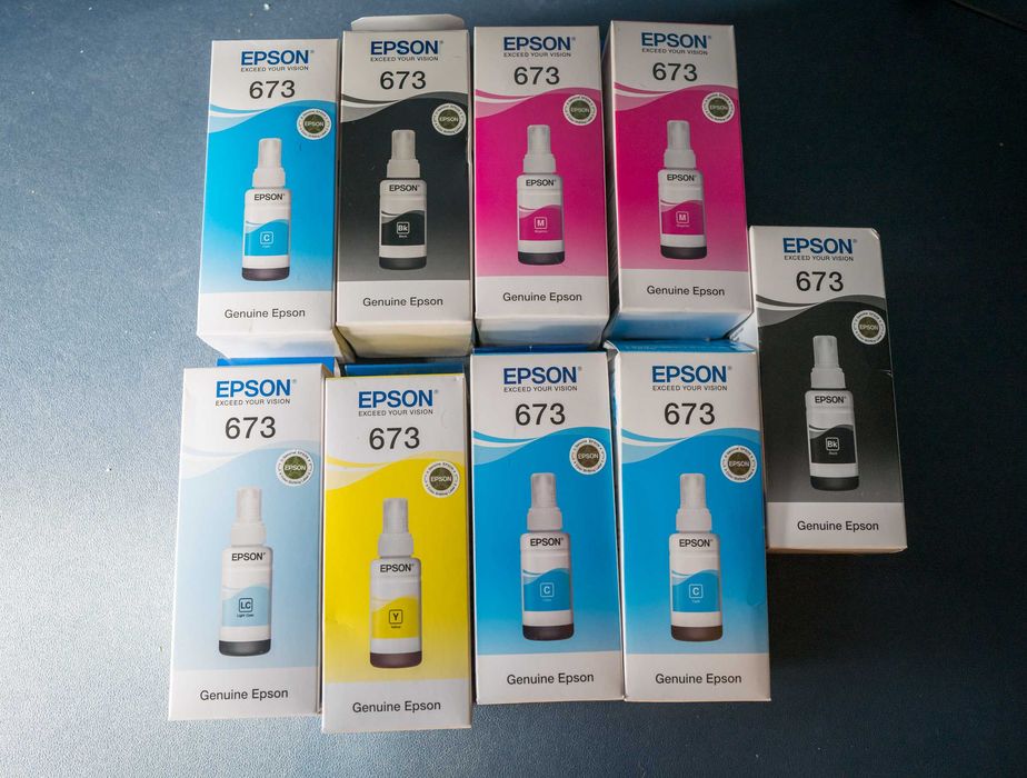 Oryginale tusze do drukarek Epson L800/L805/L810/L850/L1800