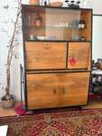 Kredens witryna highboard prl vintage
