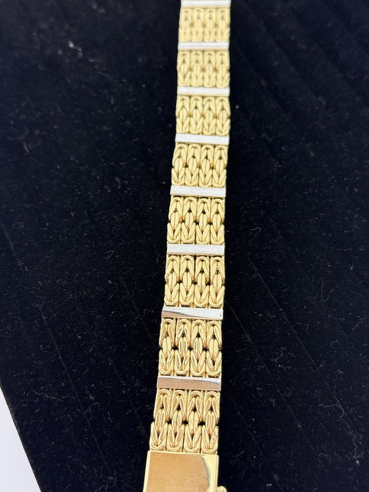 Złota bransoletka splot Krolewski,pr.585 Nowa(8018)
