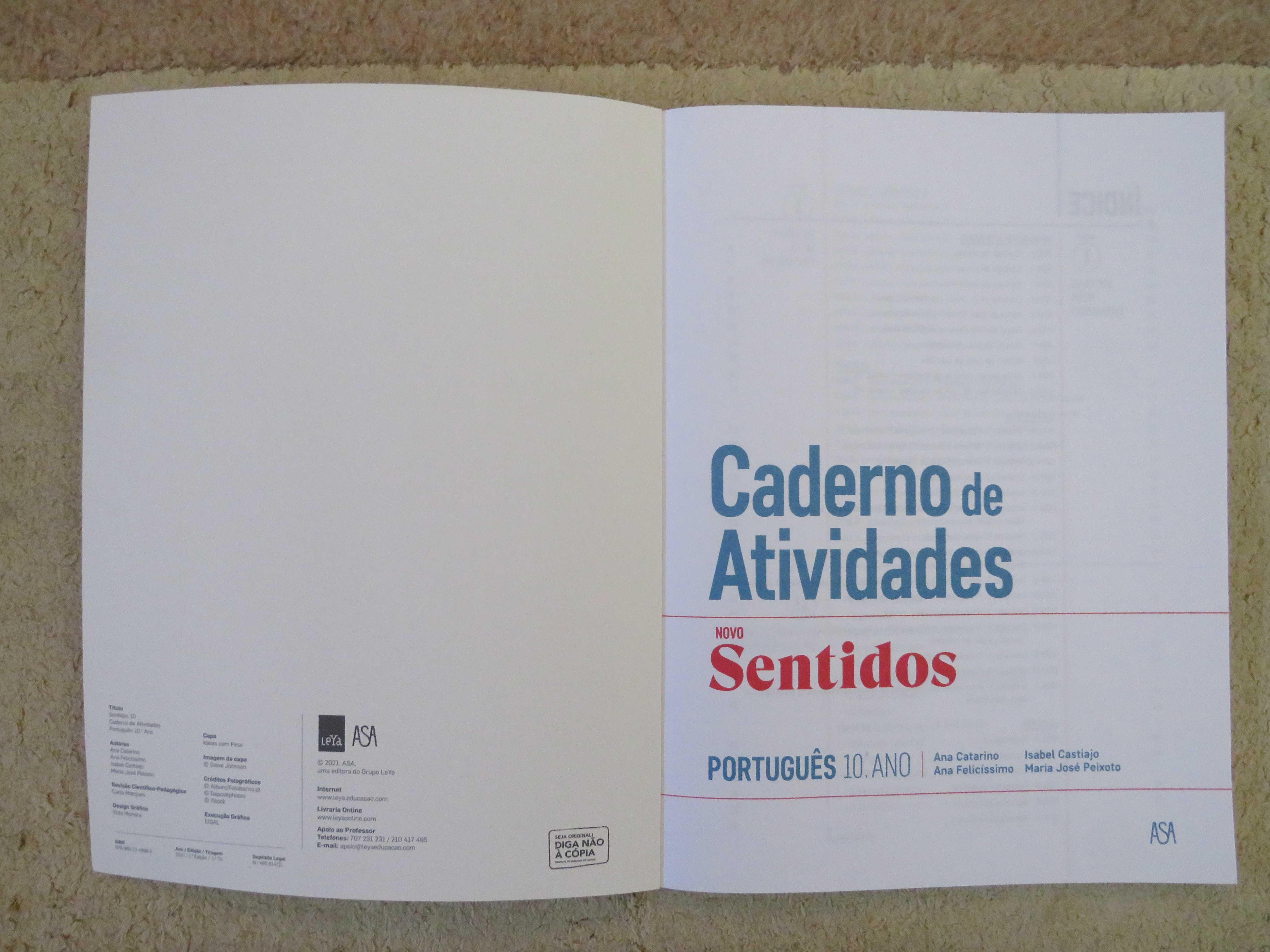 Caderno de Atividades de Português 10º