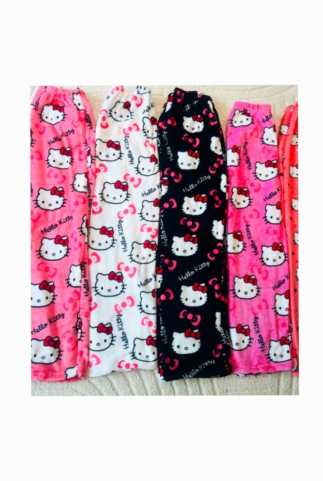 Nowe HELLO KITTY Spodnie pluszowe Oryginalne