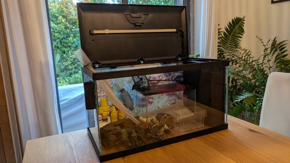 Aquário Ciano 60 LED com acessórios