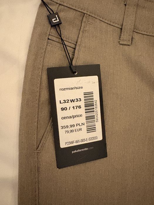 Nowe spodnie męskie Chino Pako Lorente 32x33