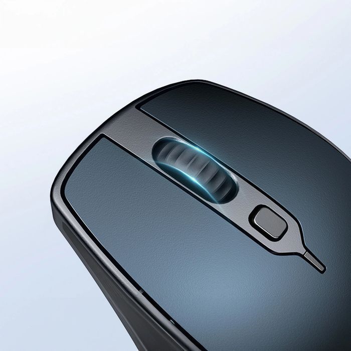 Bezprzewodowa mysz Ugreen ergonomiczna Bluetooth 2.4 GHz niebieska