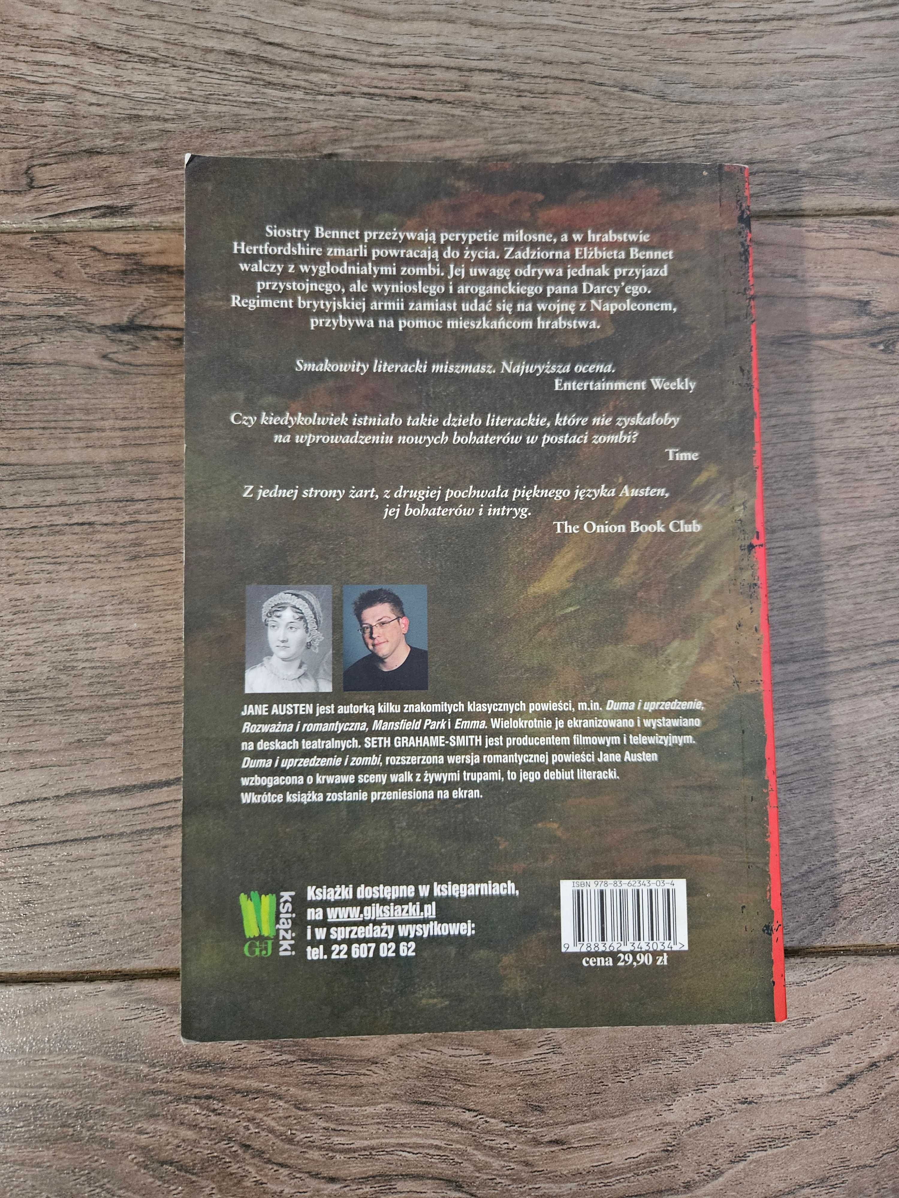Książka Duma i uprzedzenie i zombi - Seth Grahame-Smith, Jane Austen