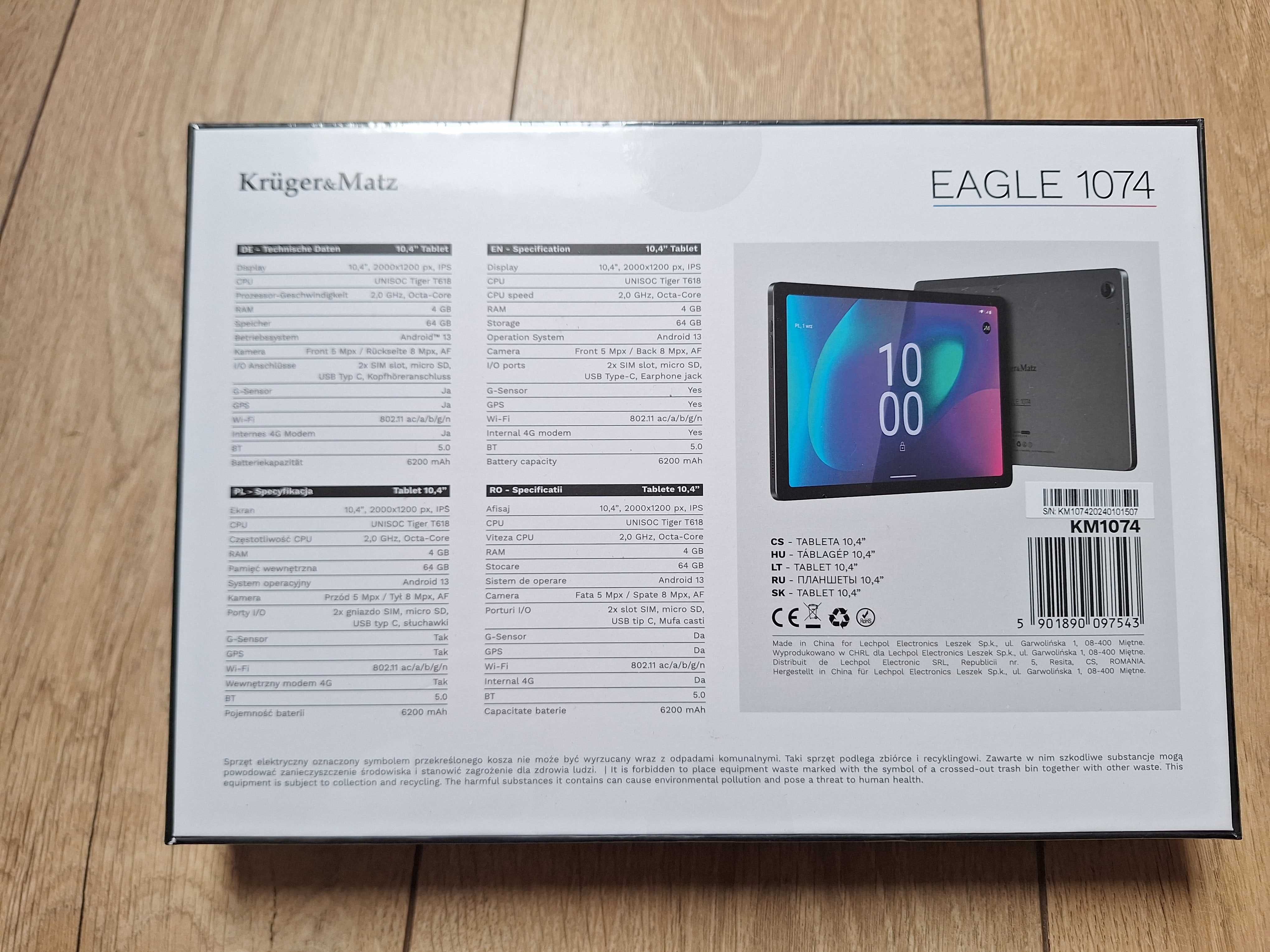 Tablet Krüger&Matz EAGLE 1074 NOWY!!!