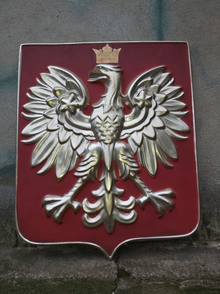 ‼️ Duże Godło Polskie ‼️ PRL orzeł flaga