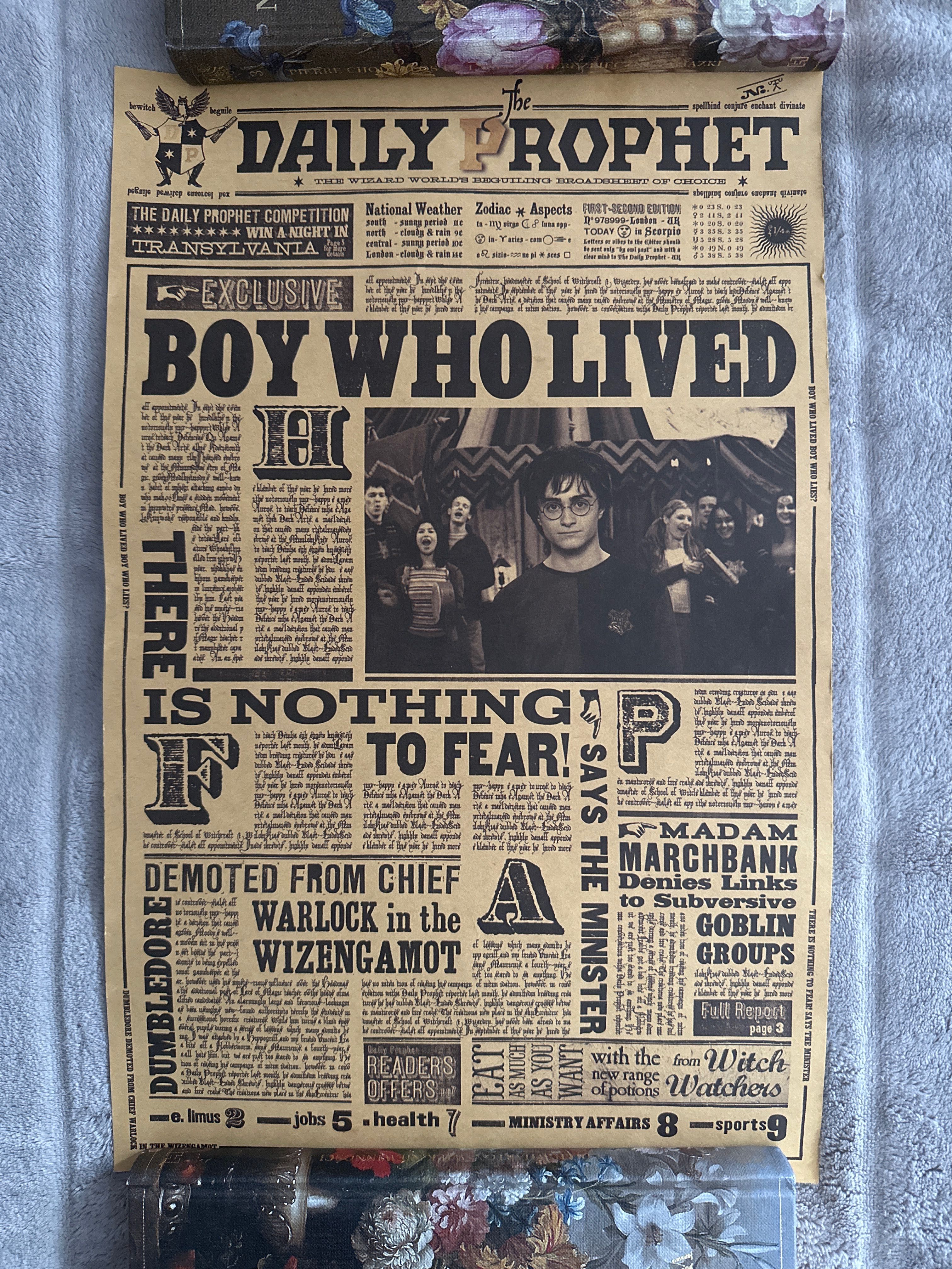 Harry Potter plakat daily prophet