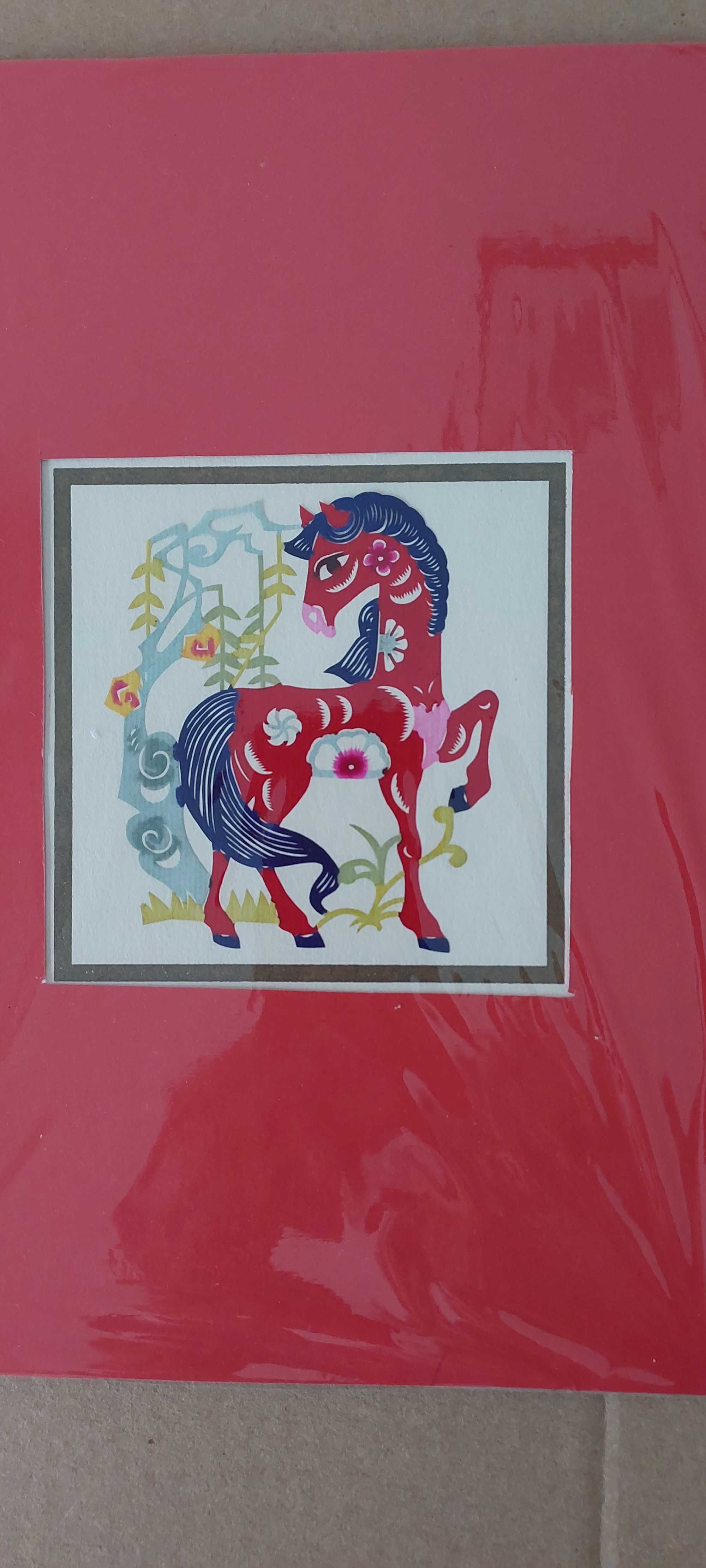 Arte milenar chinesa    Postais, papel recortado finissimo