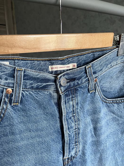 Джинси levis ribcage straight ankle широкі 28*27 прямі