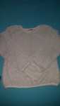 Camisola Peluche Branca Inverno - Tamanho 8 - Portes incluidos