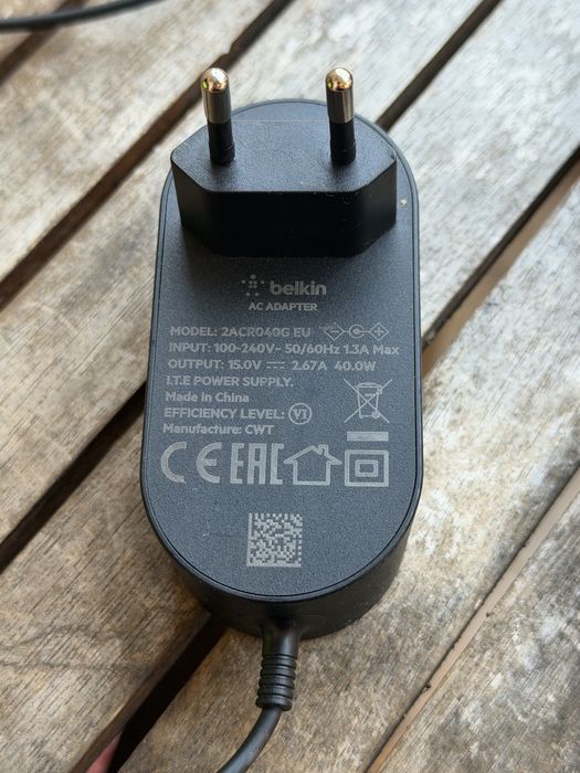 Belkin Carregador MagSafe 2-in-1 Wireless Preto