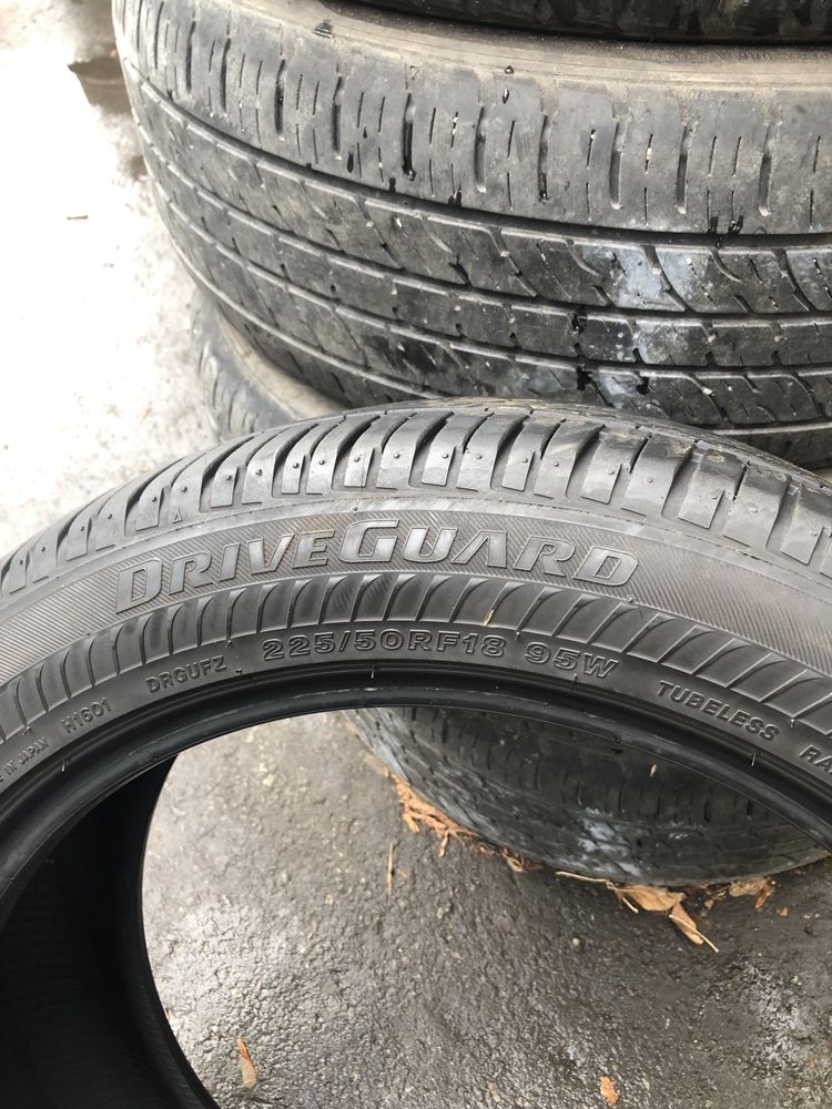 Літо 2 шт 225/50/18 Bridgestone DriveGuard RFT .