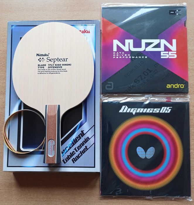 Nittaku Septer [Exclusive Japan] + Butterfly Dignics 05 Andro Nuzn 55