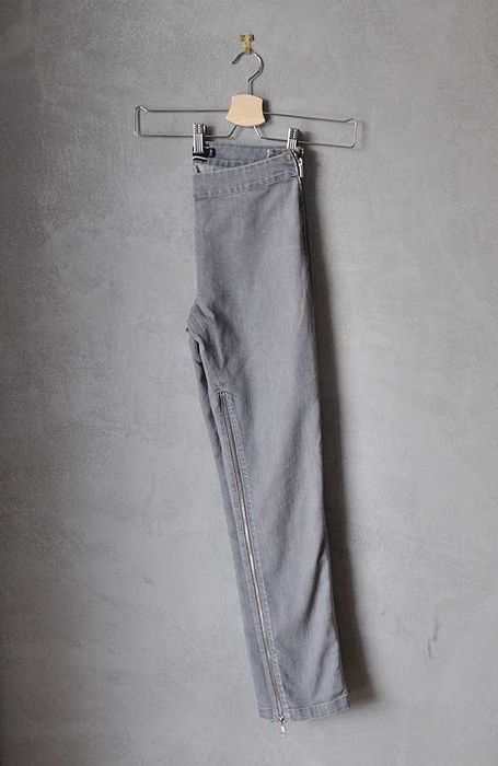 Rockowe jegginsy by Malene Birger zamki zip szare 27/32