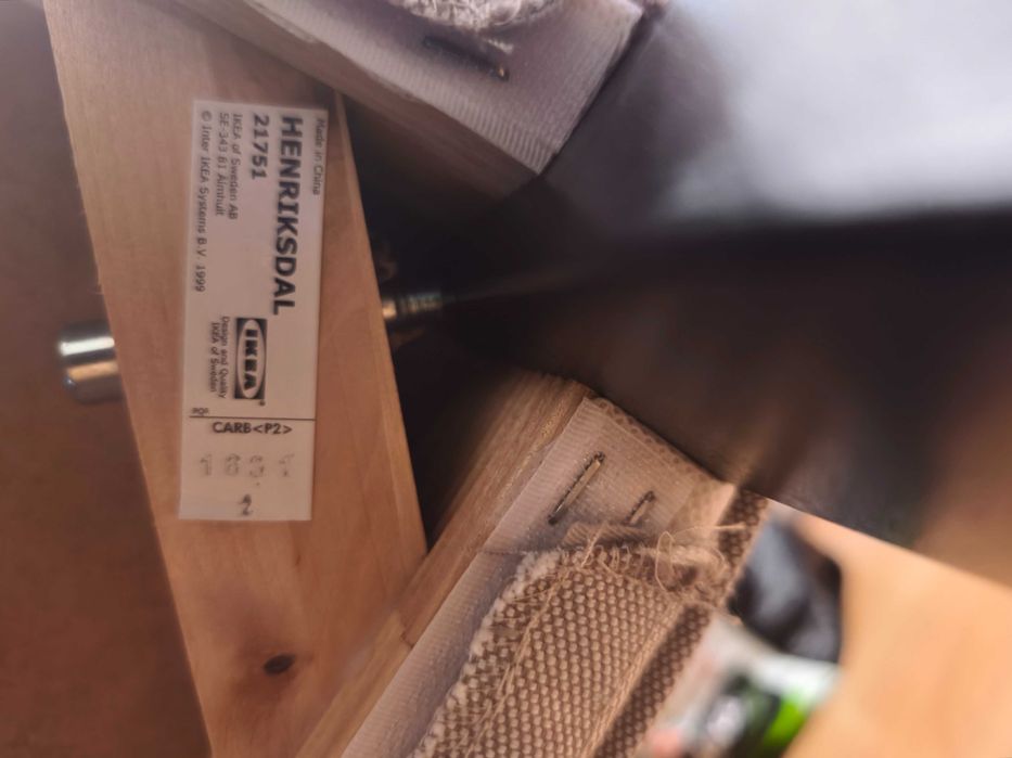 6 Cadeiras Ikea henriksdal com capas cinza clara, quase nunca usadas