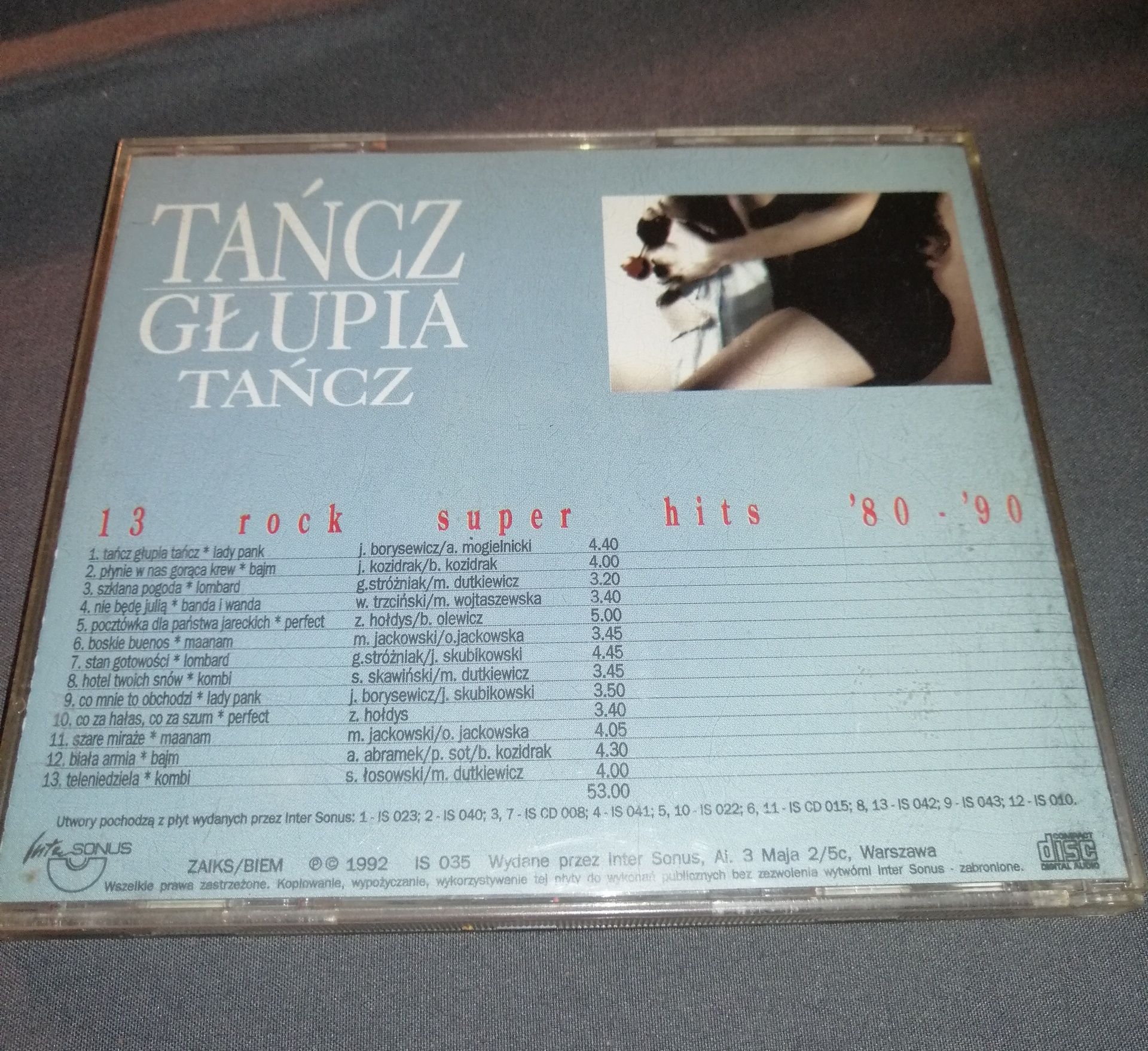 Tańcz Głupia Tańcz - 13 Rock Super Hits 80-90,1992