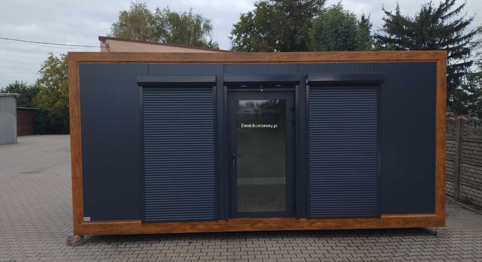 Kontener biurowy mobilny pawilon handlowy XL 7x3m z WC Producent