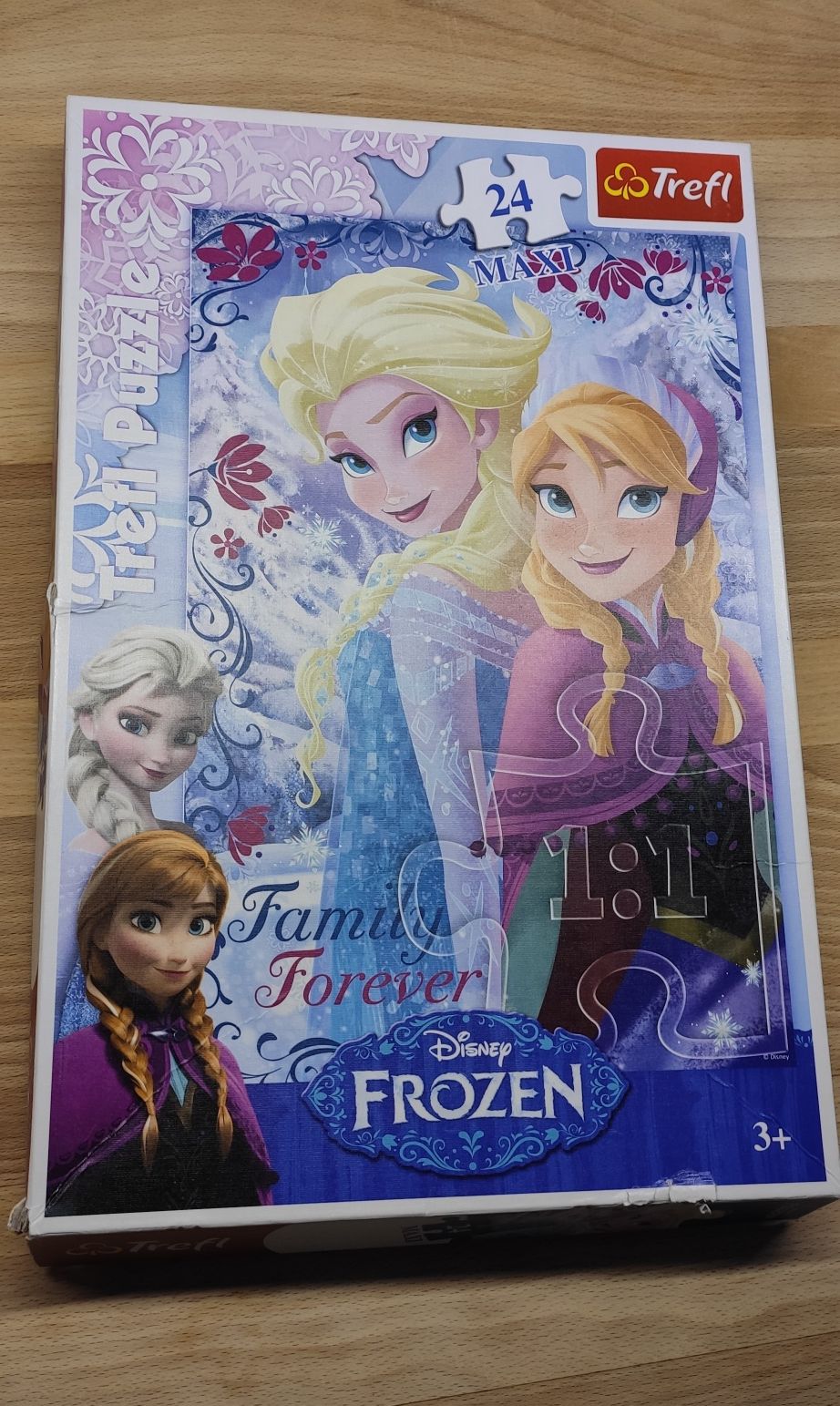 Puzzle maxi 2 sztuki Elza Frozen Kubuś Puchatek Winnie the Poor Disney