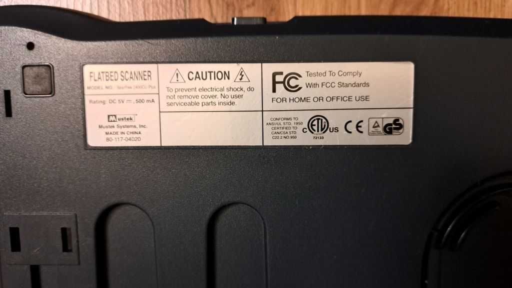 Skaner Mustek BearPaw 2400CU Plus