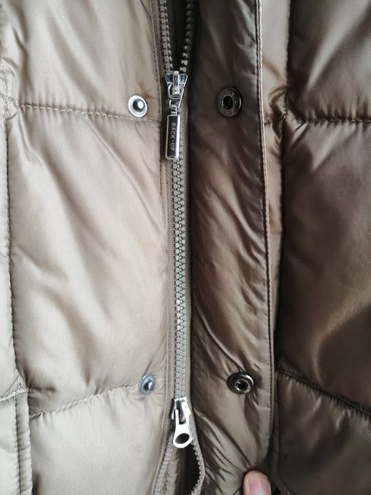 Puchowy płaszcz kurtka pikowana męska L