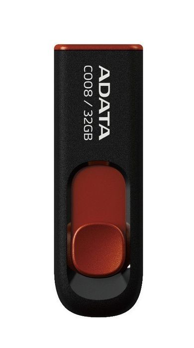 ADATA C008 Pendrive 32GB USB 2.0 Czarny/Czerwony 24m Gwarancji