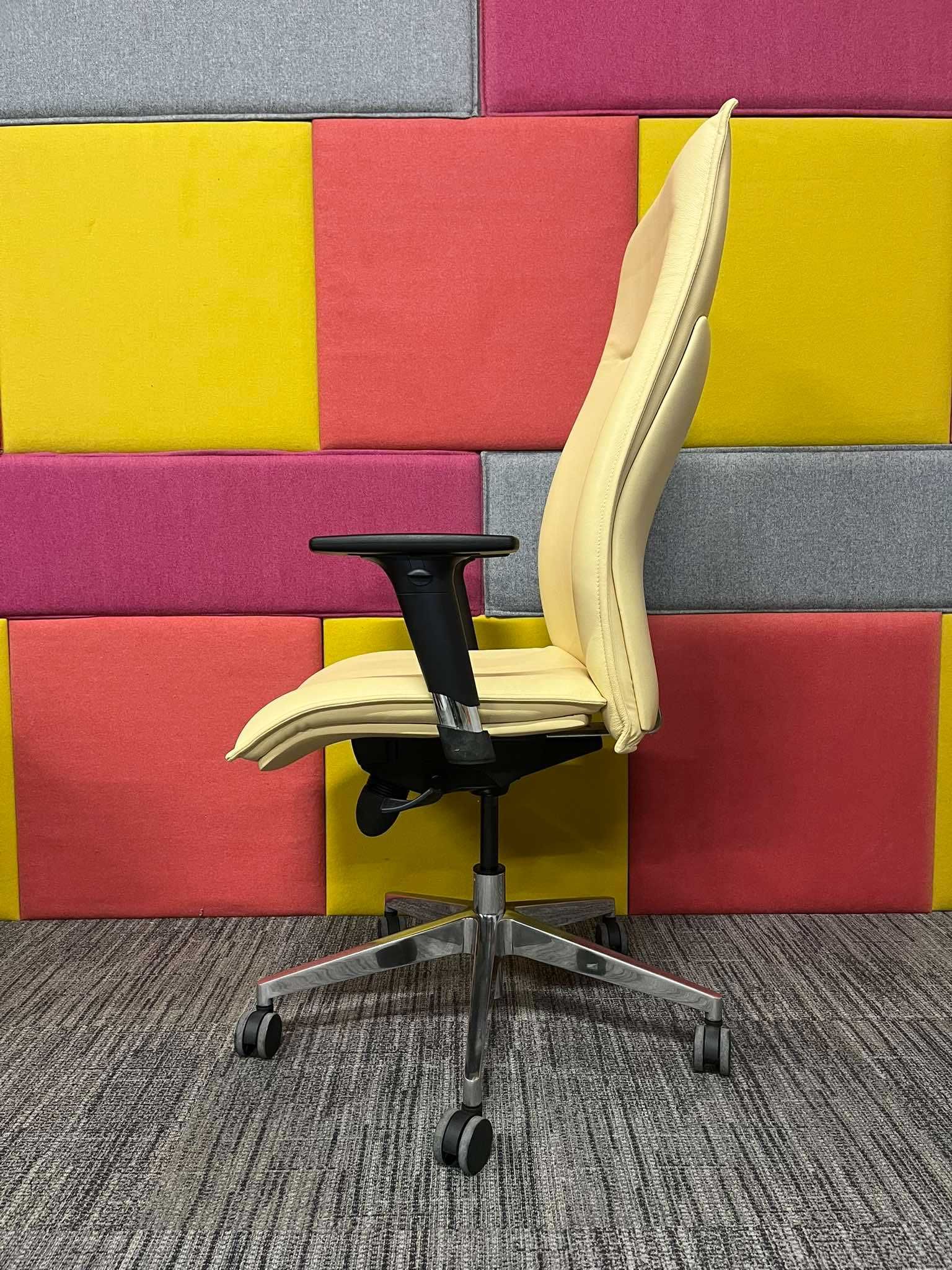NOWY Fotel biurowy obrotowy HJH Office Murano 20 skórzany okazja!