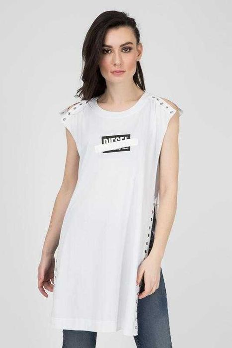 Diesel женская удлиненная майка, майка платье