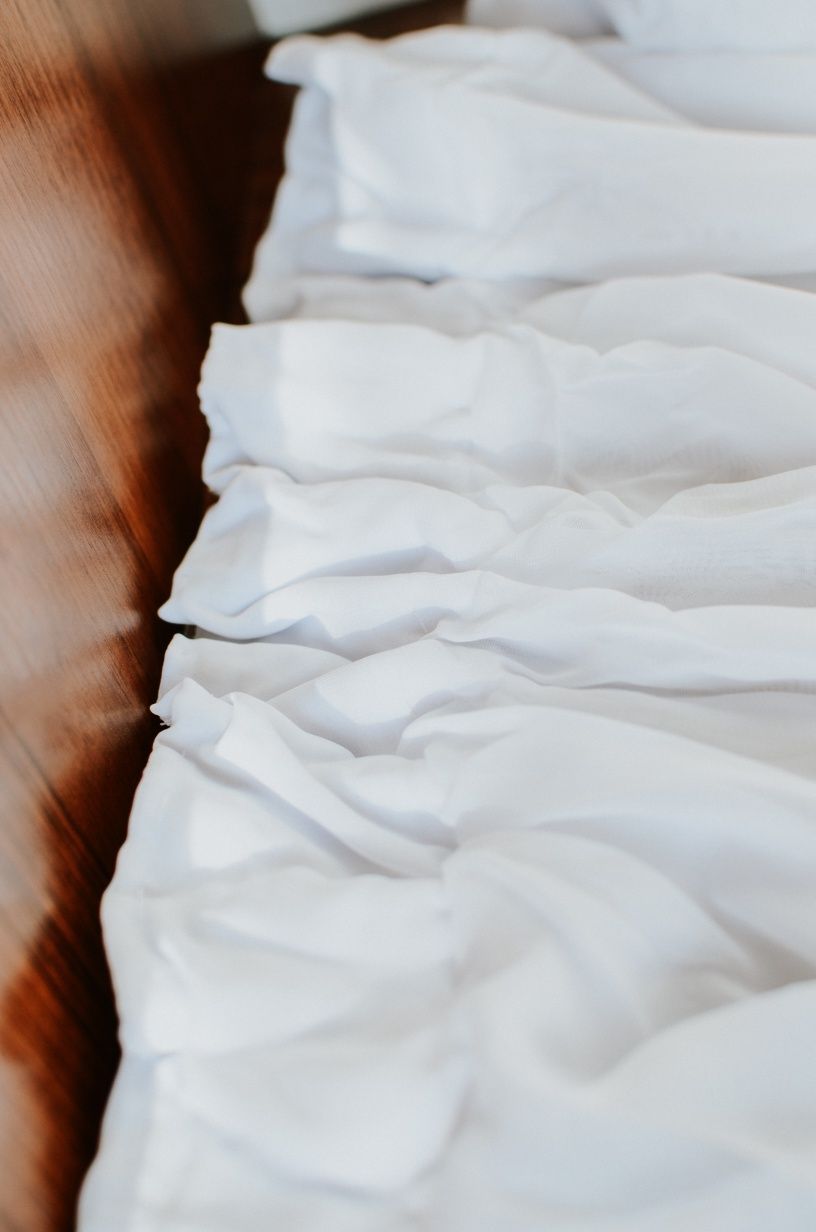 Біла тканина для декорування - 3 відрізки