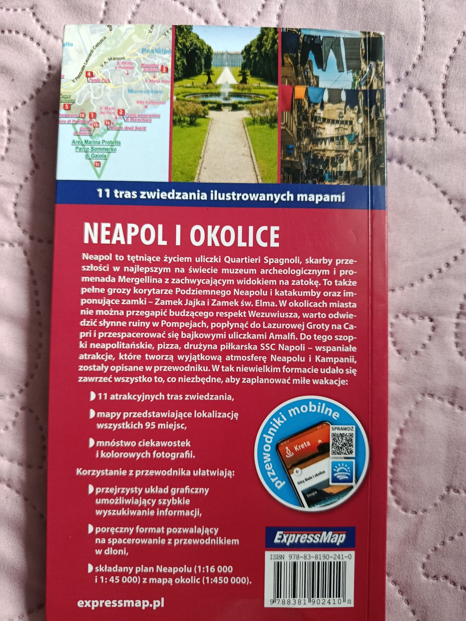 Neapol przewodnik z mapą laminowaną