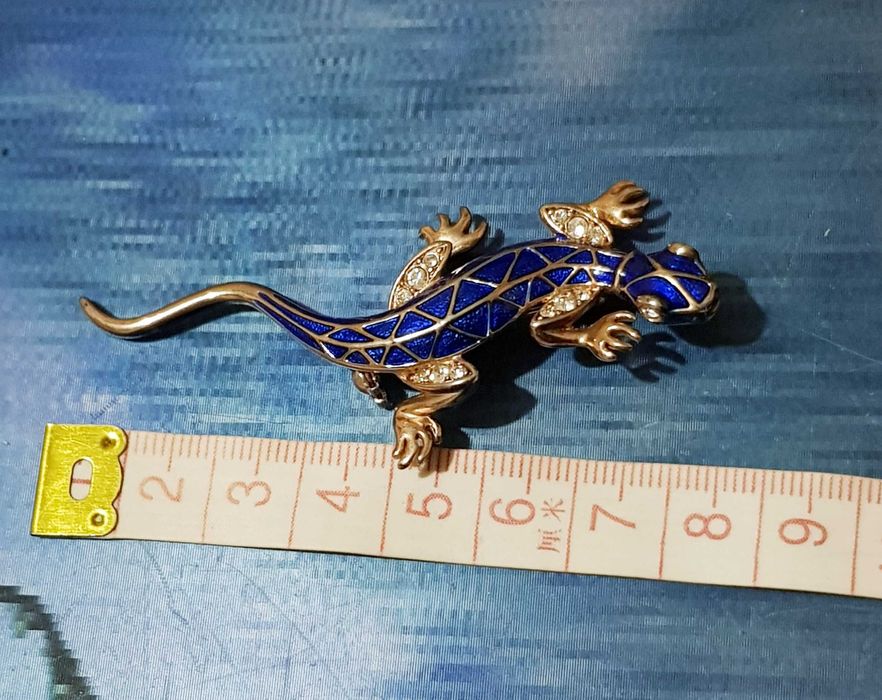 Брошь ящерица саламандра